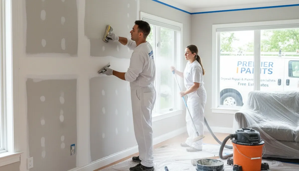Professional drywall repair and wall restoration in Jacksonville, FL home interior