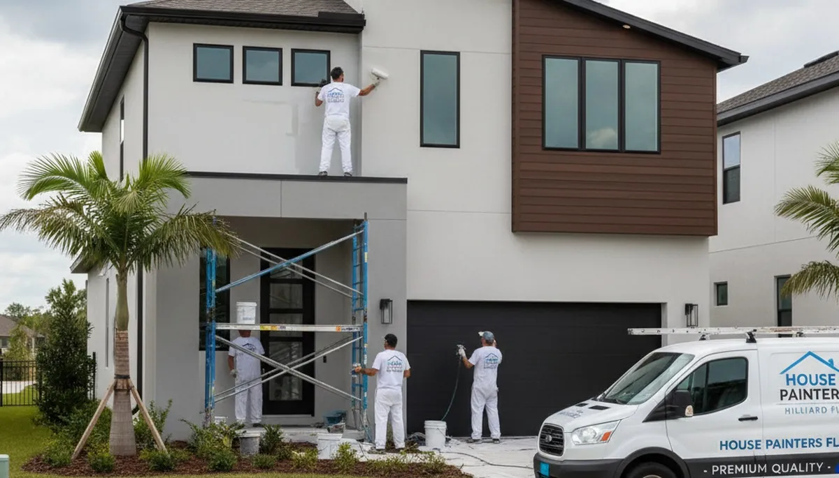 Professional house painters in Jacksonville FL providing expert residential exterior painting services